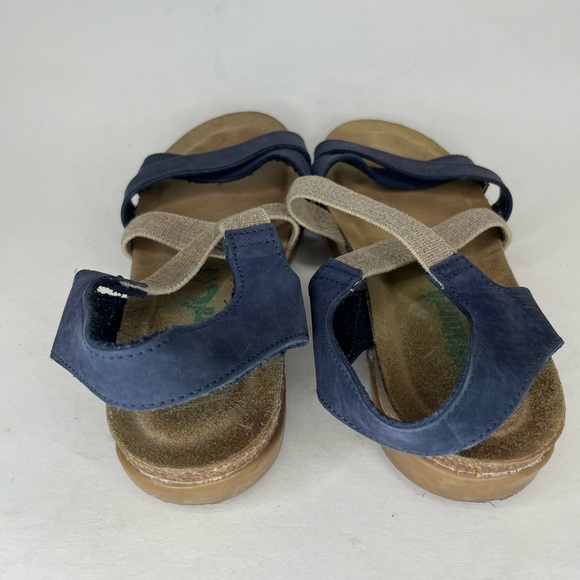 bionatura sandals Women Size 39 US 8 Blue/tan Leather/textile Upper - Picture 10 of 15